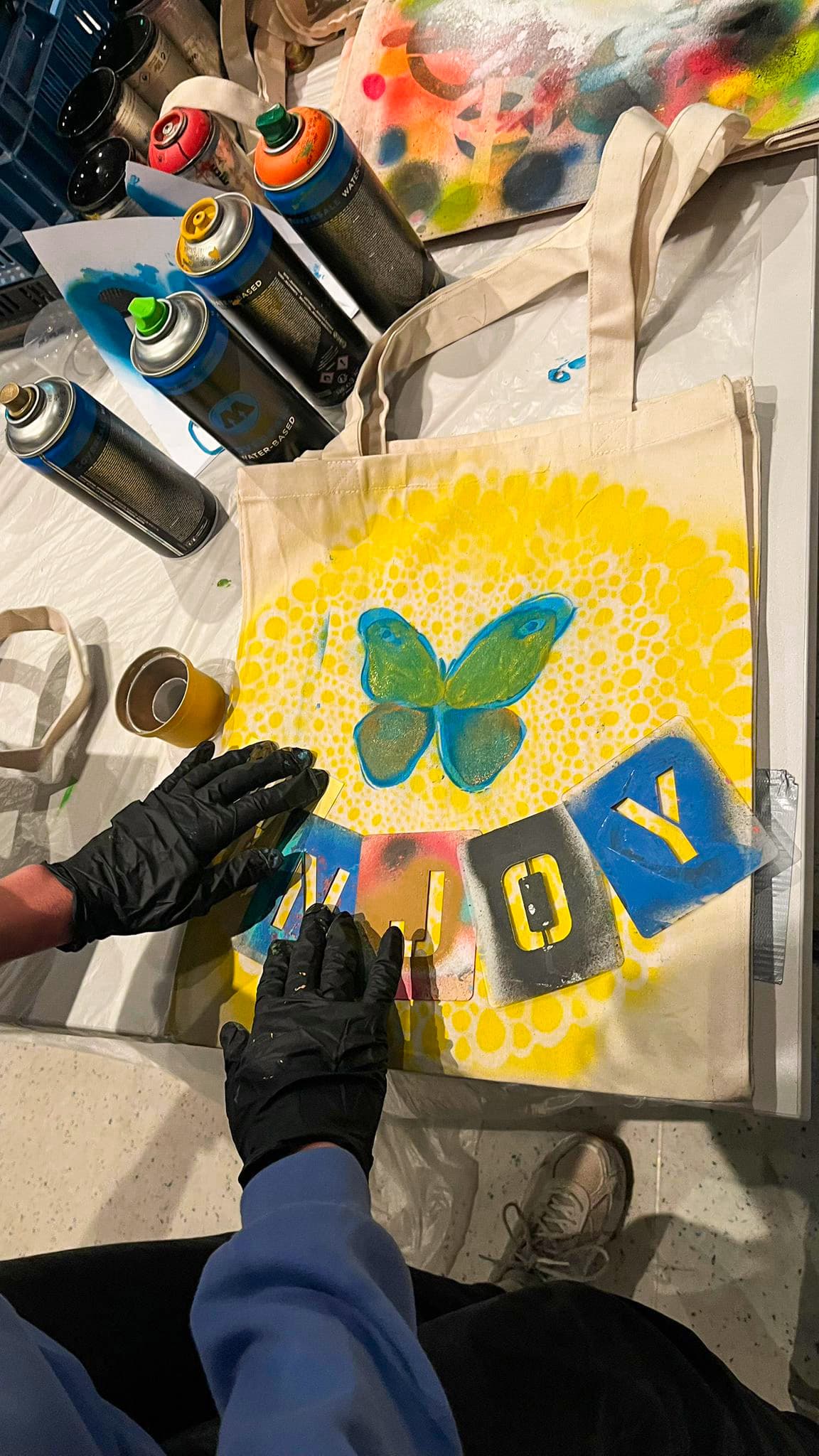 Workshop Stencil Art