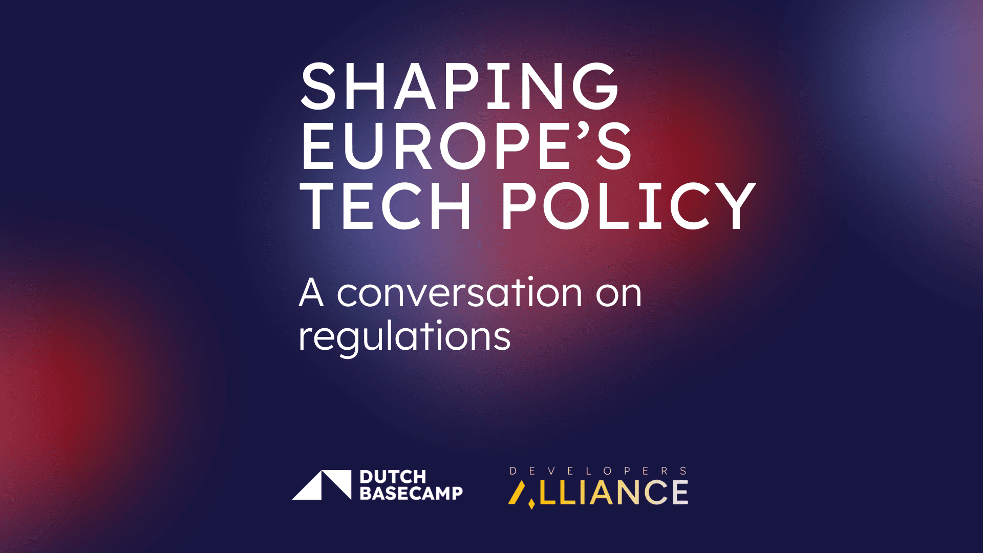 The Developer’s Voice: From Amsterdam to Brussels event banner