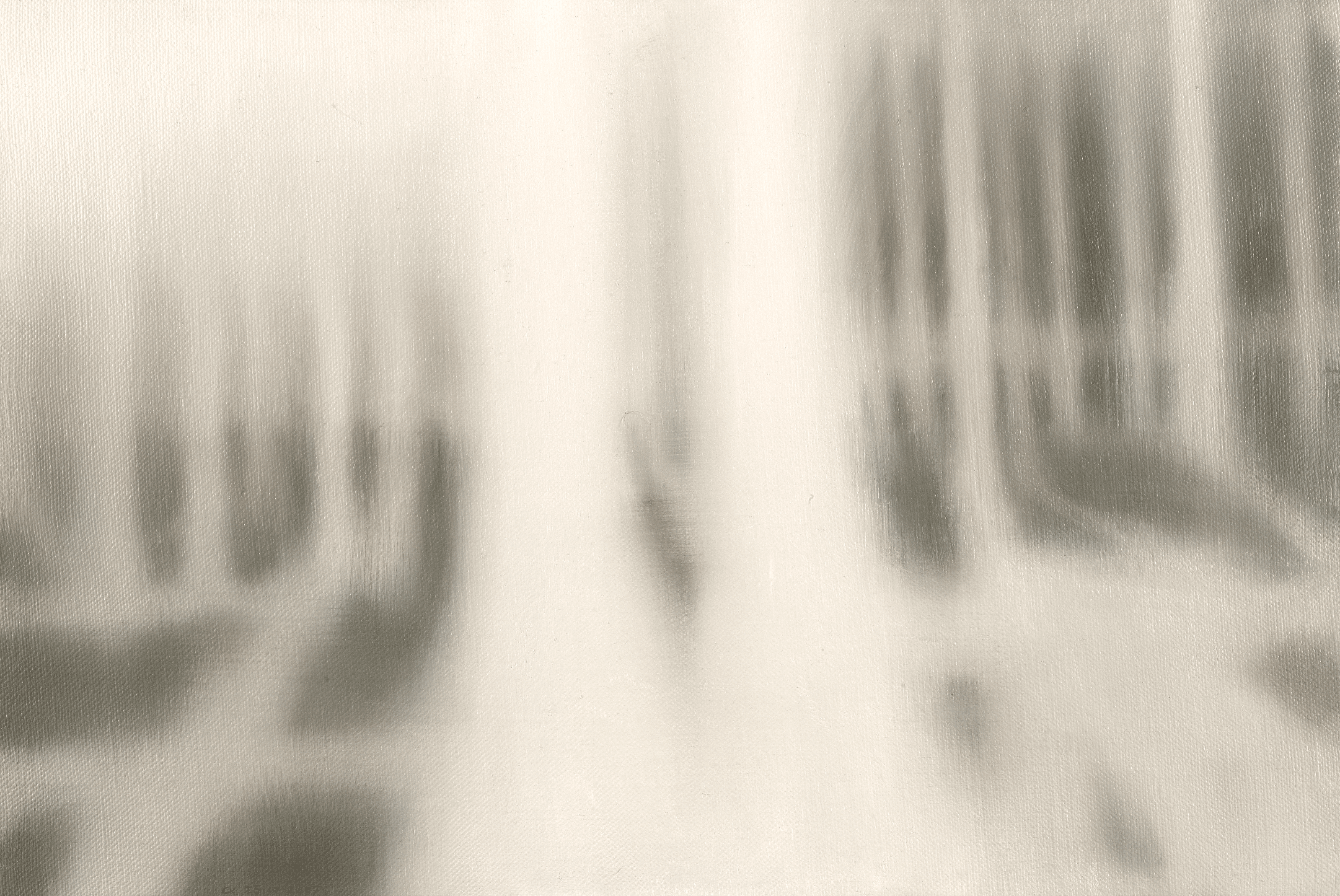 Christiaan Kuitwaard, Bos (25.10.2007), 2007, olieverf op doek op paneel, 41 x 61 cm, collectie kunstenaar