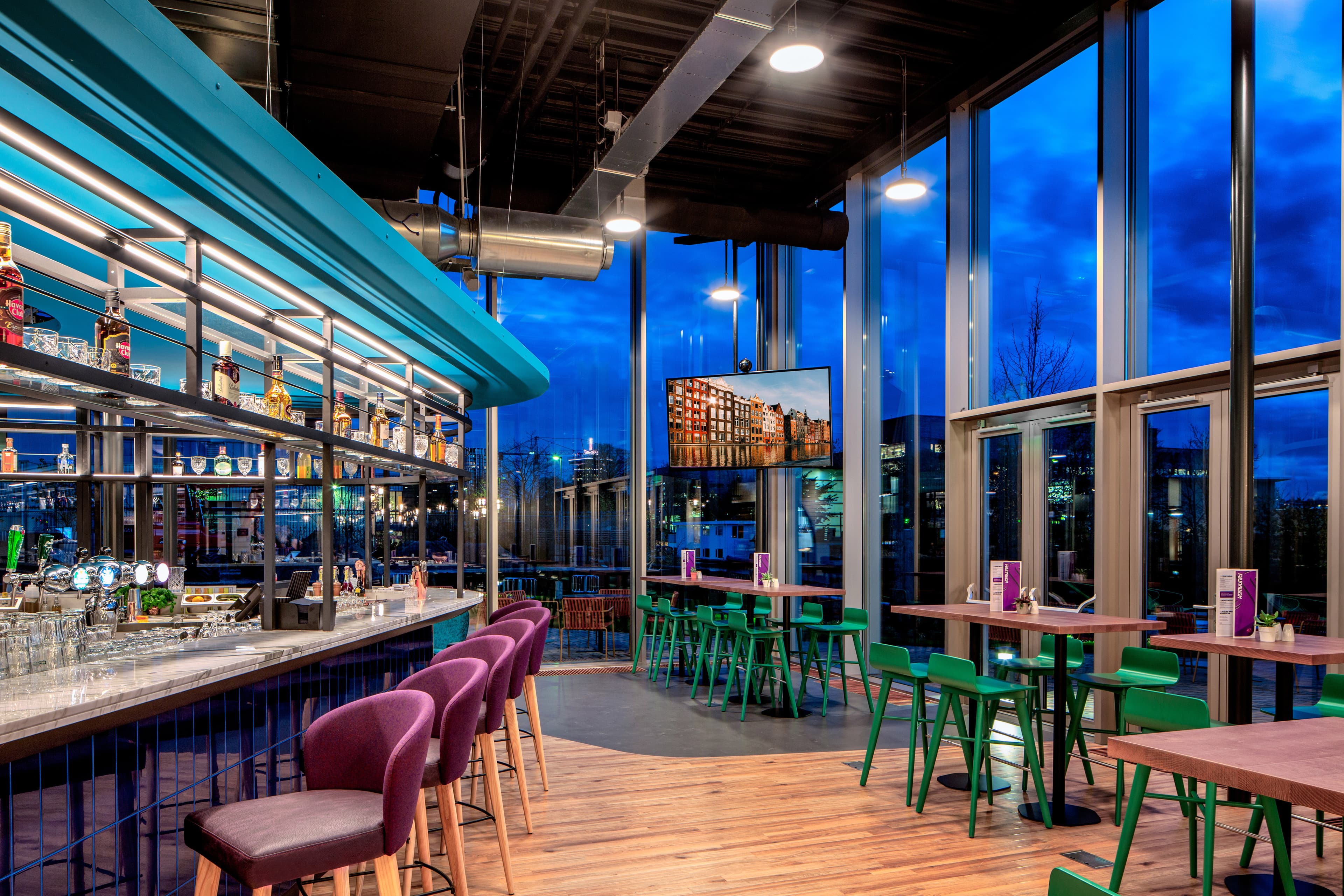 Bar at YOTEL Amsterdam