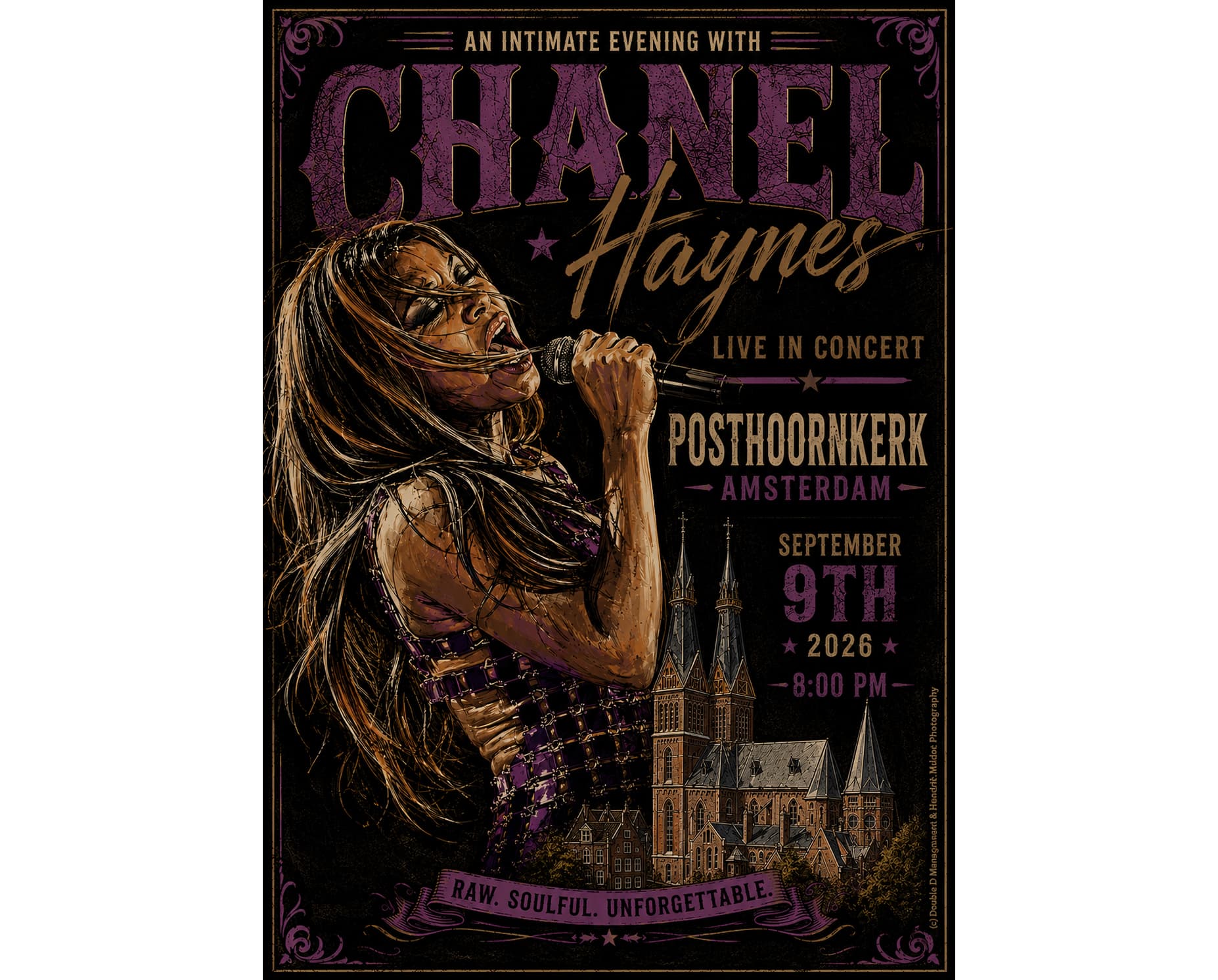 Chanel Haynes live in Posthoornkerk affiche