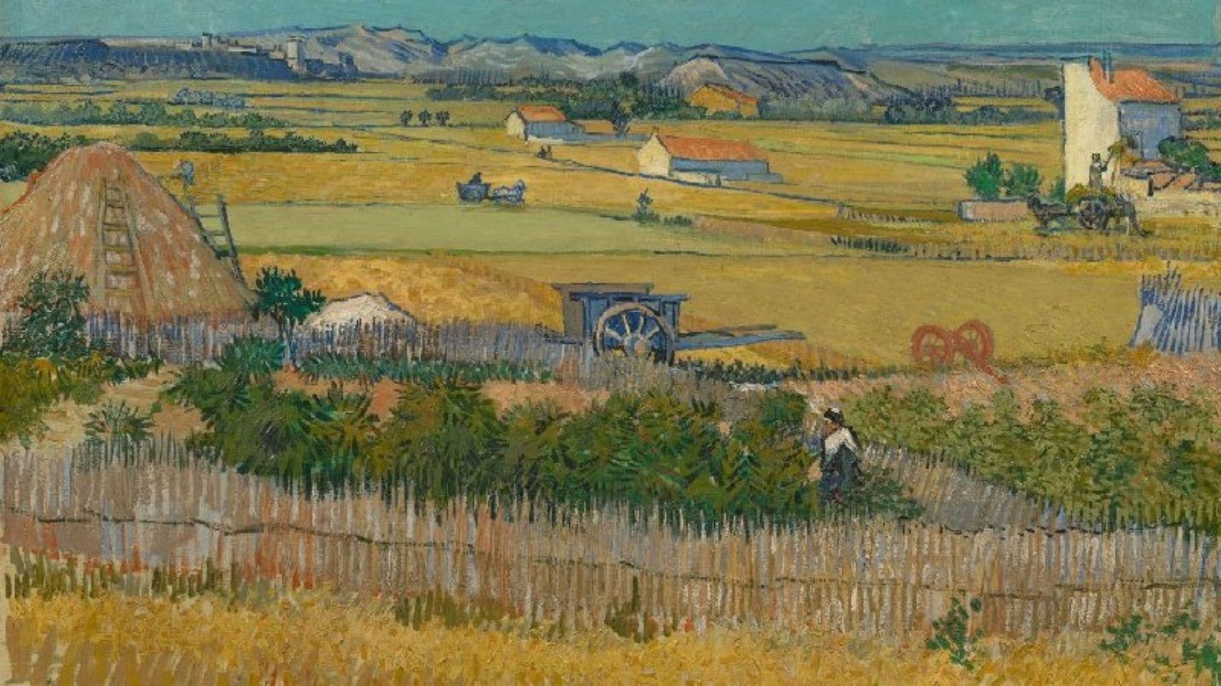 De oogst, Vincent van Gogh, 1888, Arles, juni 1888