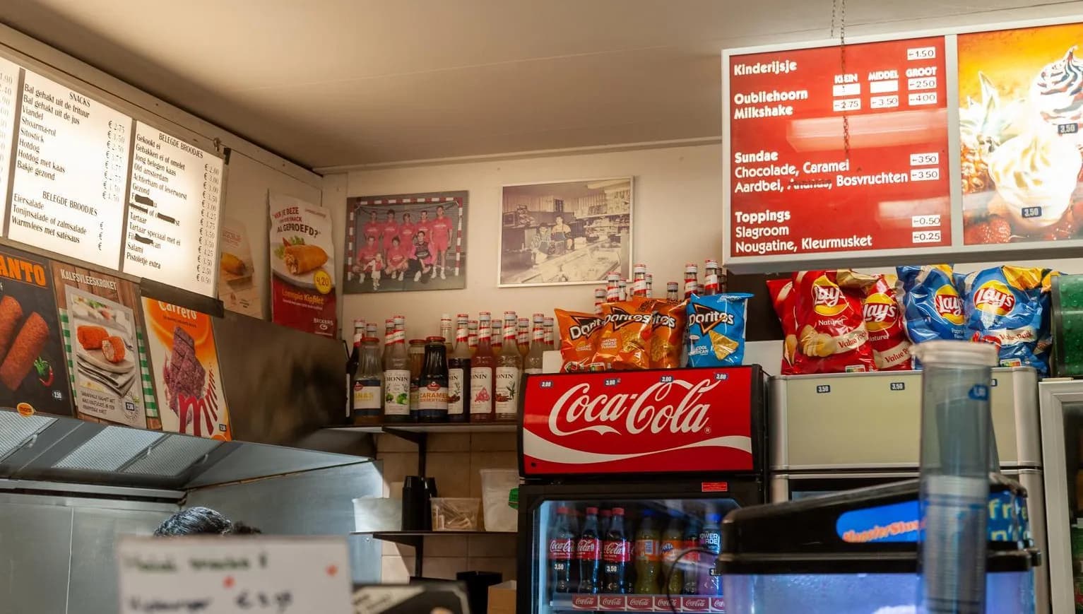 Interior of Snackbar Cafetaria Het Smikkelhoekje