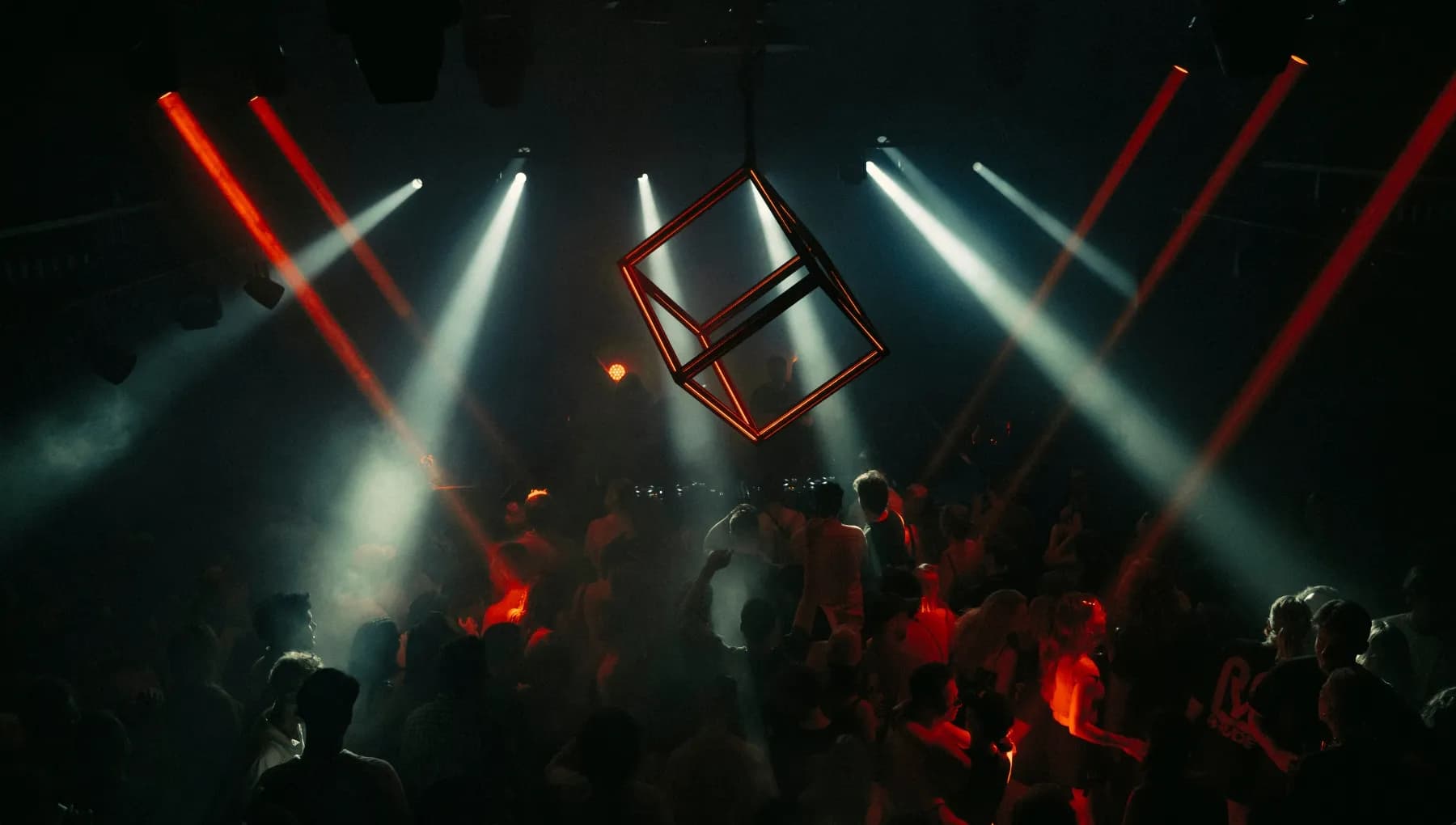Parallel nightclub people dancing