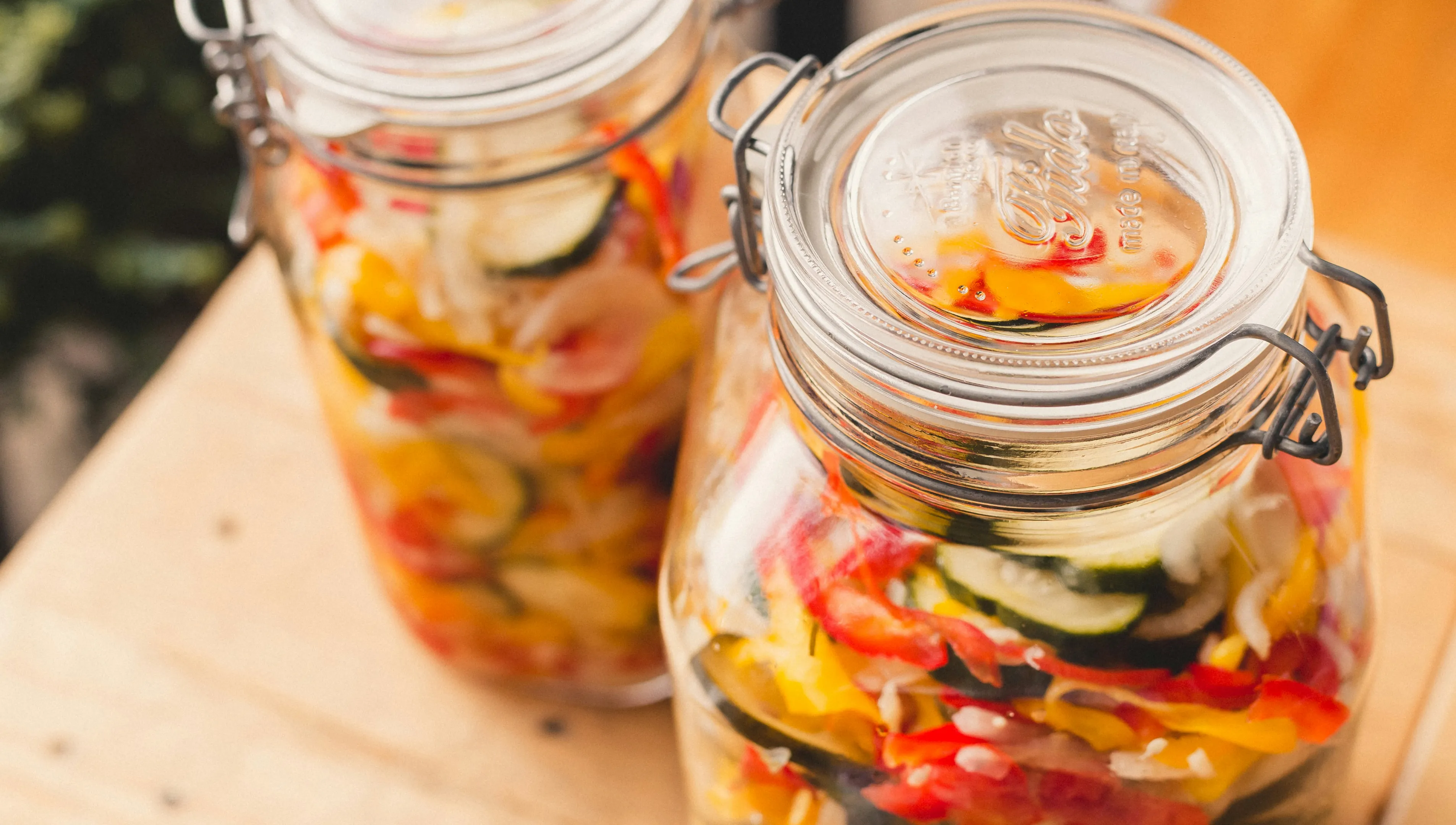 Fermented Vegetables in a Jar