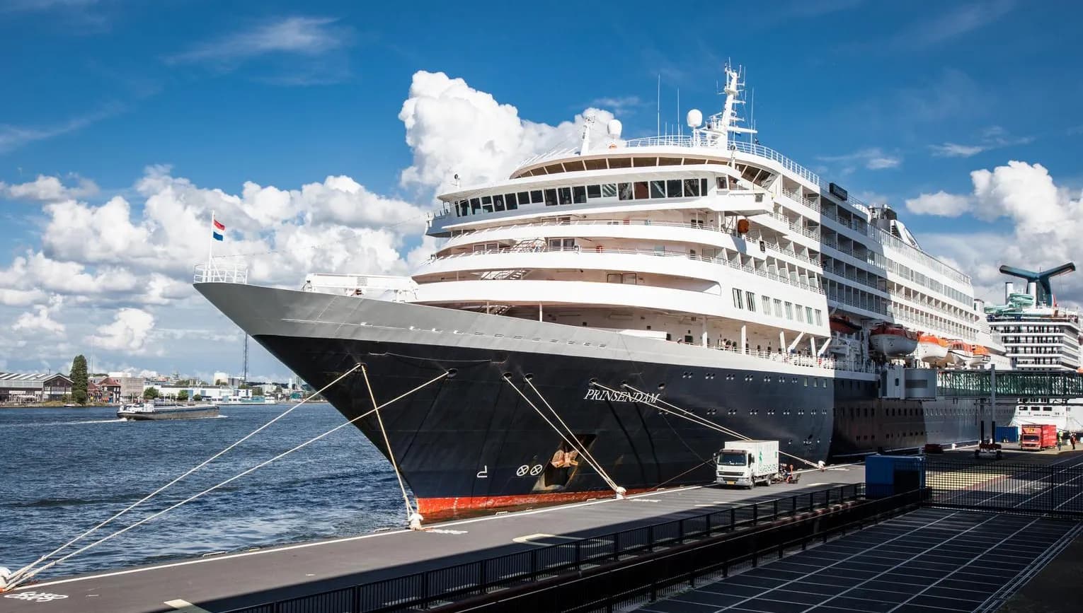 Cruiship docking at IJ Harbor