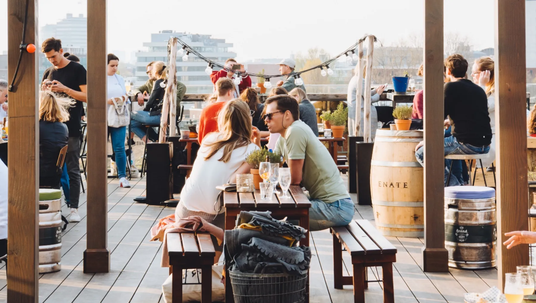 GAPP rooftop terrace with people