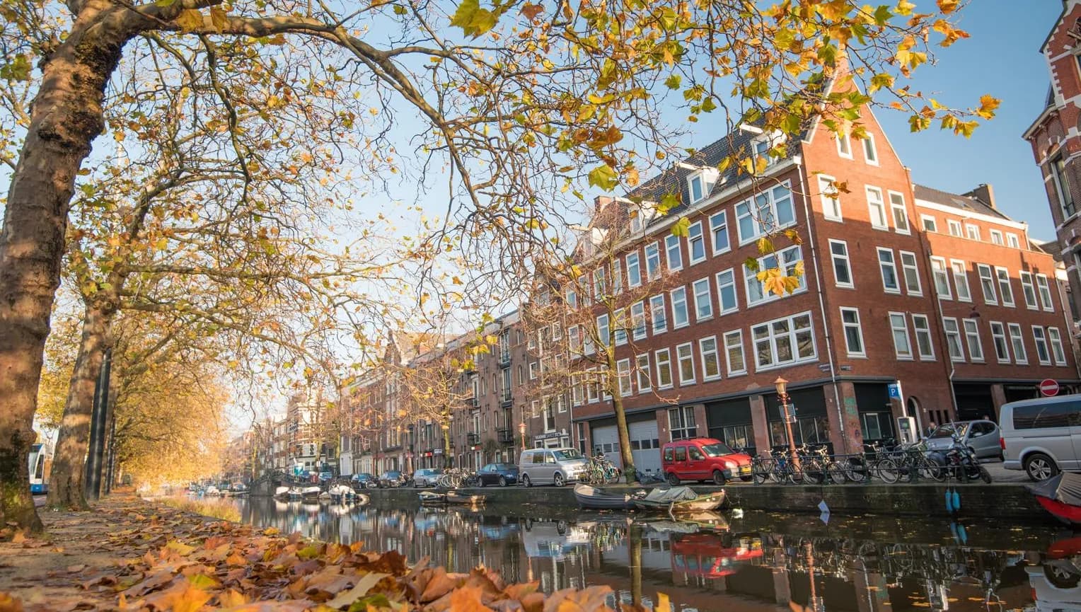 Marnixstraat Amsterdam in autumn