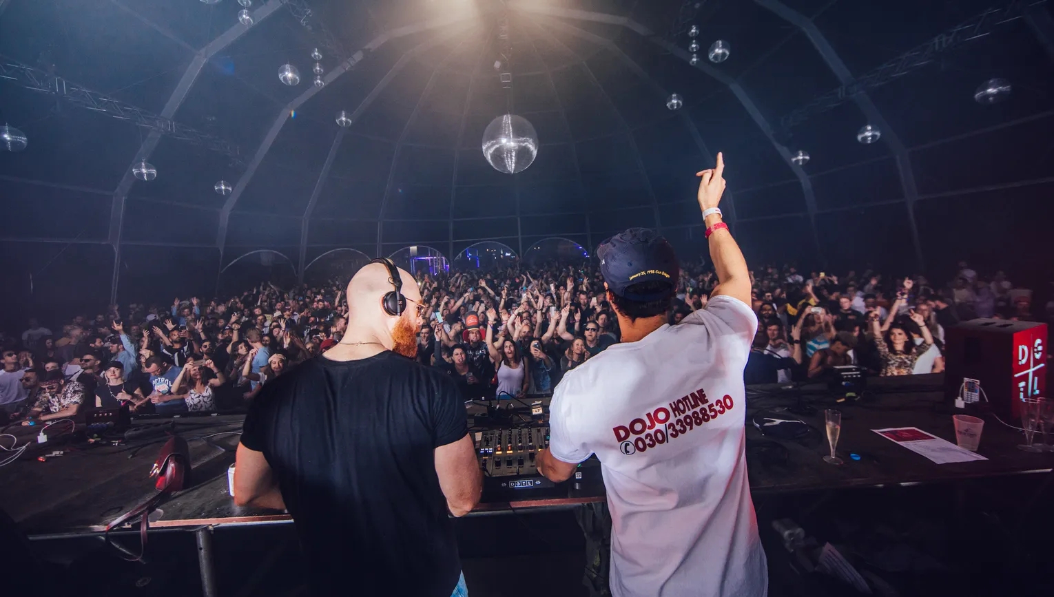 DJ's in the booth during DGTL Festival 2022.
