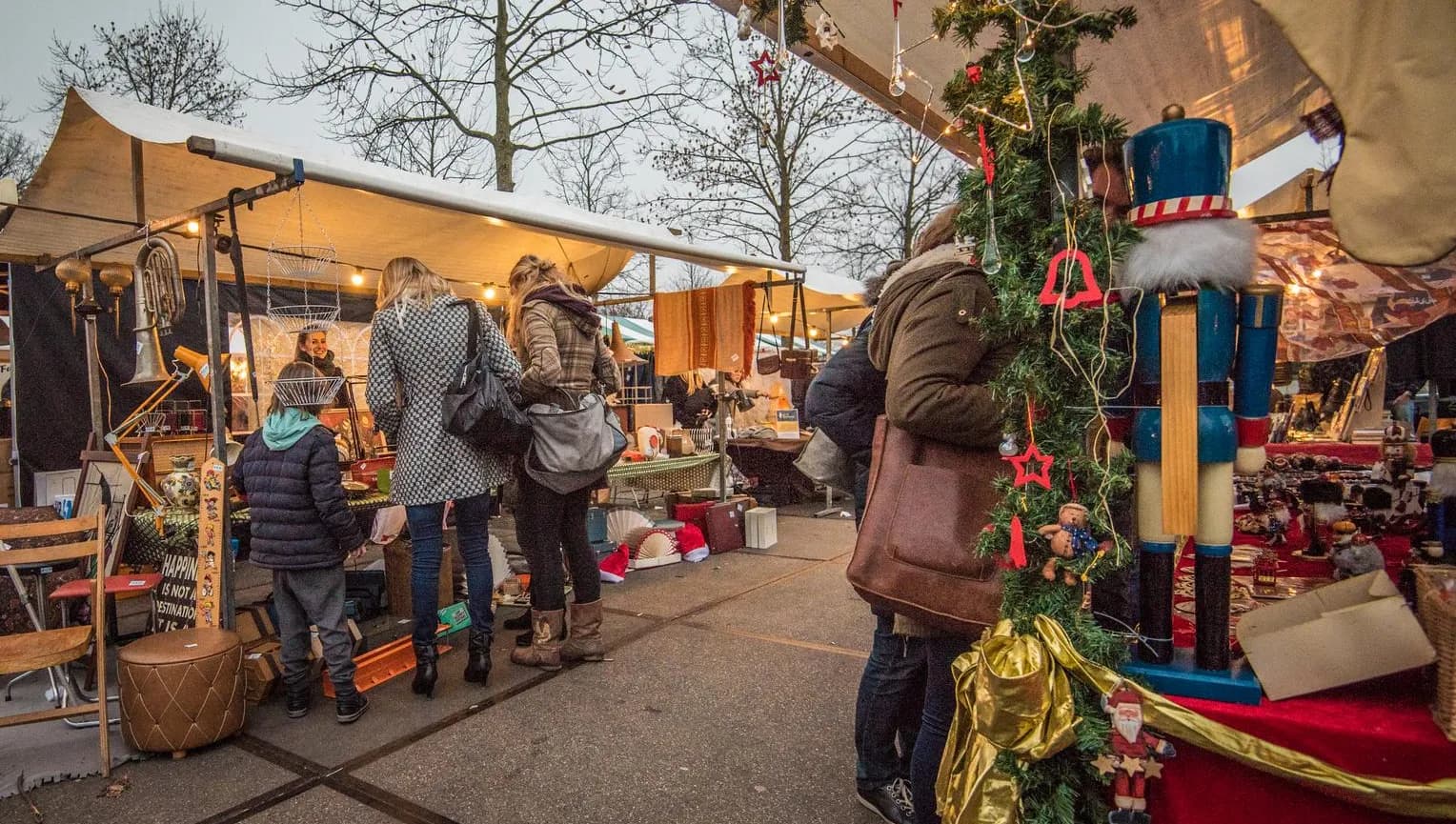 Westergas Christmas market in Westerpark.