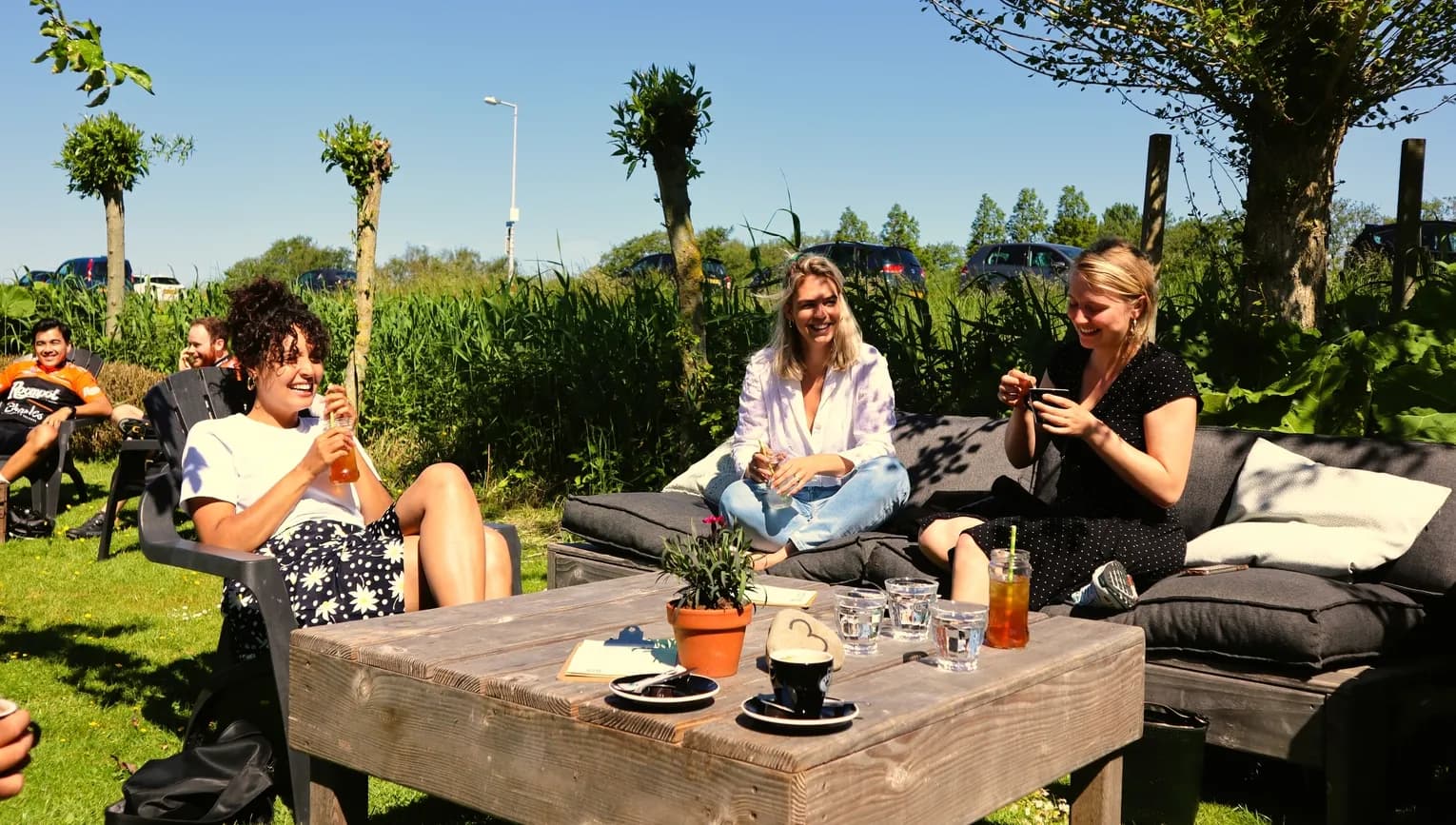 Tea garden 'de Neckermolen' in Wijdewormer, Wormerland.