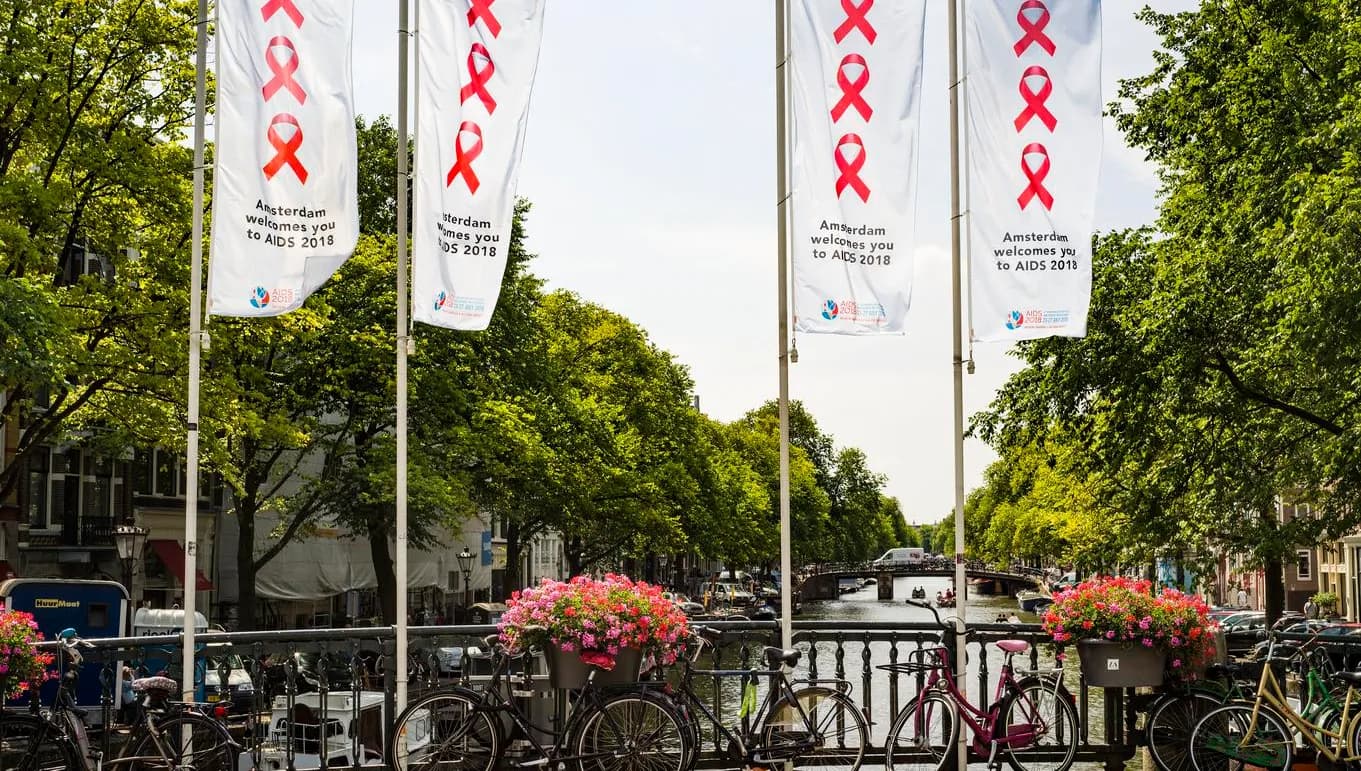 AIDS congres in Amsterdam 2018