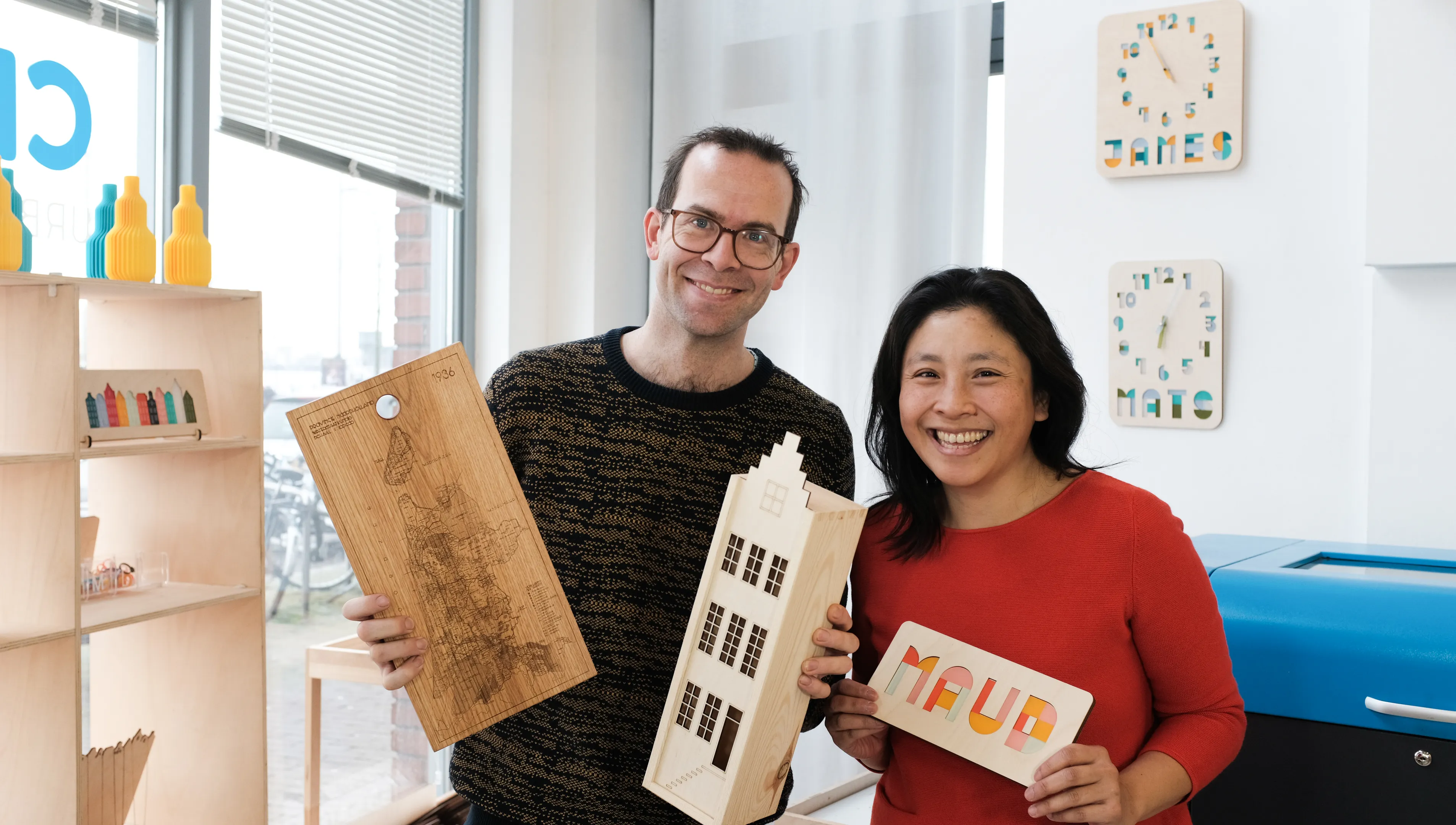 Oprichters van CRE8 Jurre Groenenboom en Maria Nguyen