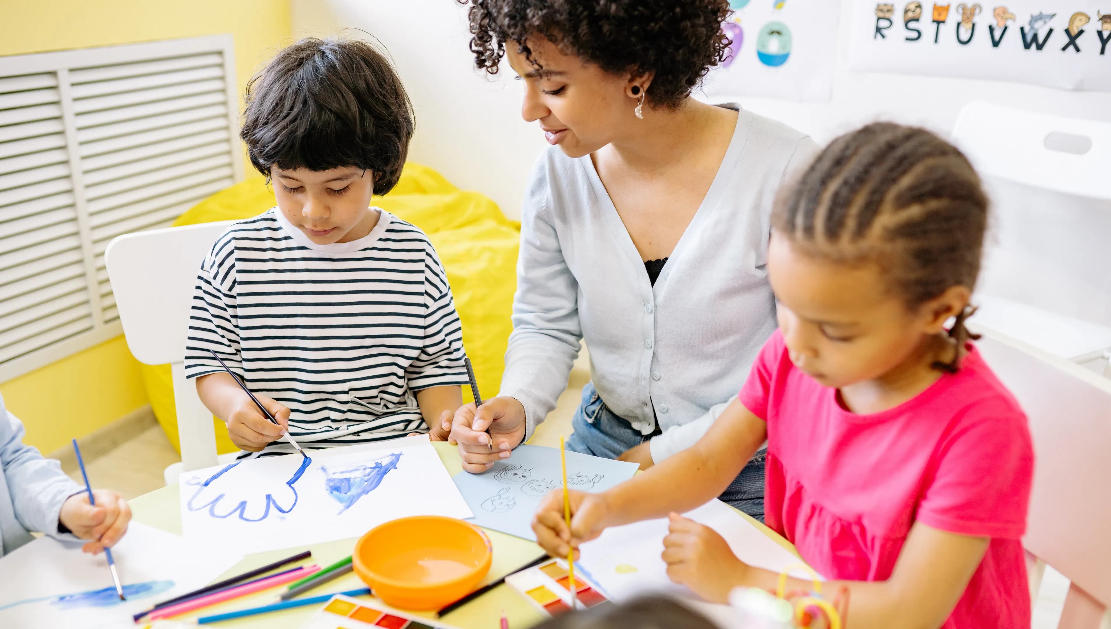 Kids in a classroom
