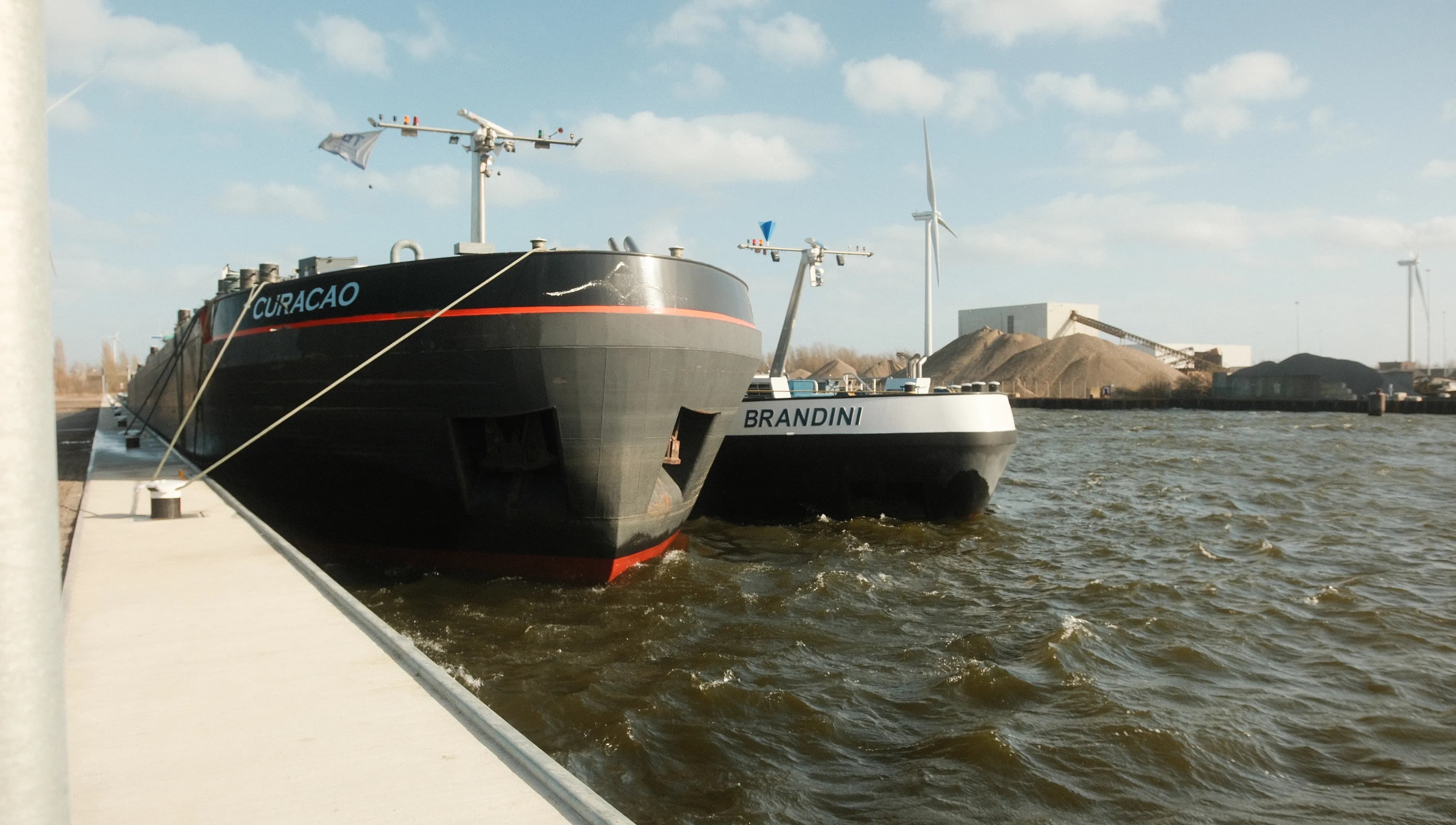 shipping vessels at the port