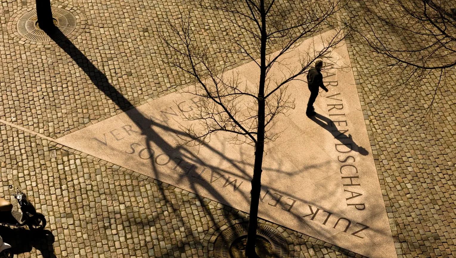 Aerial view of the Homomonument (Gay monument).