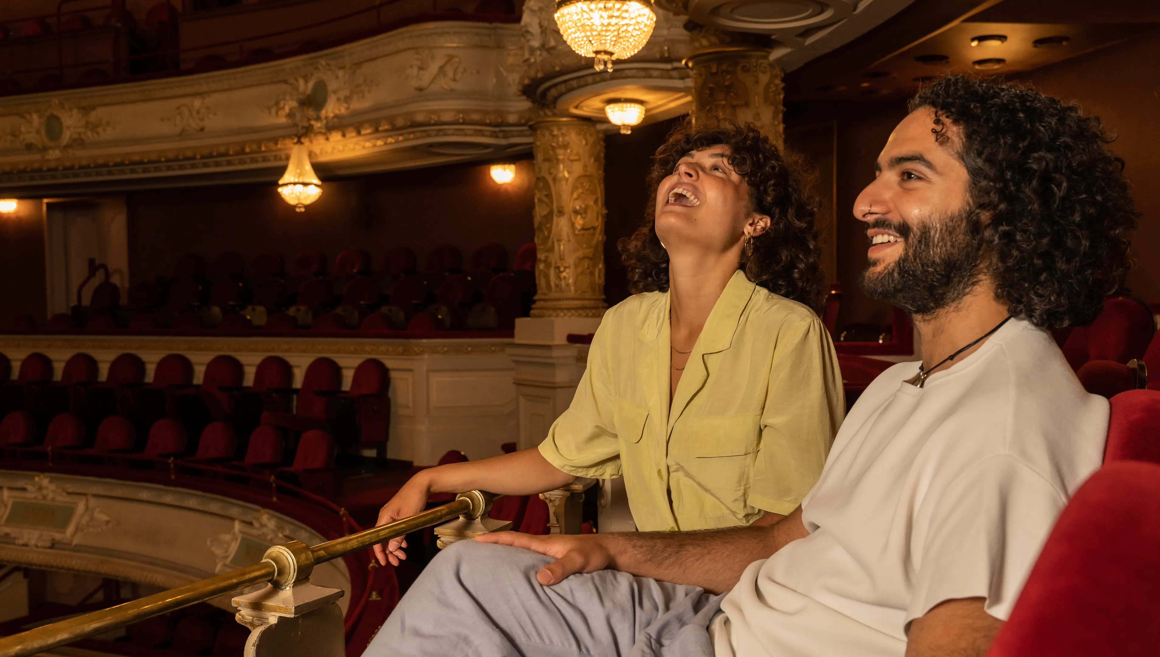 A couple in Internationaal Theater Amsterdam (ITA).