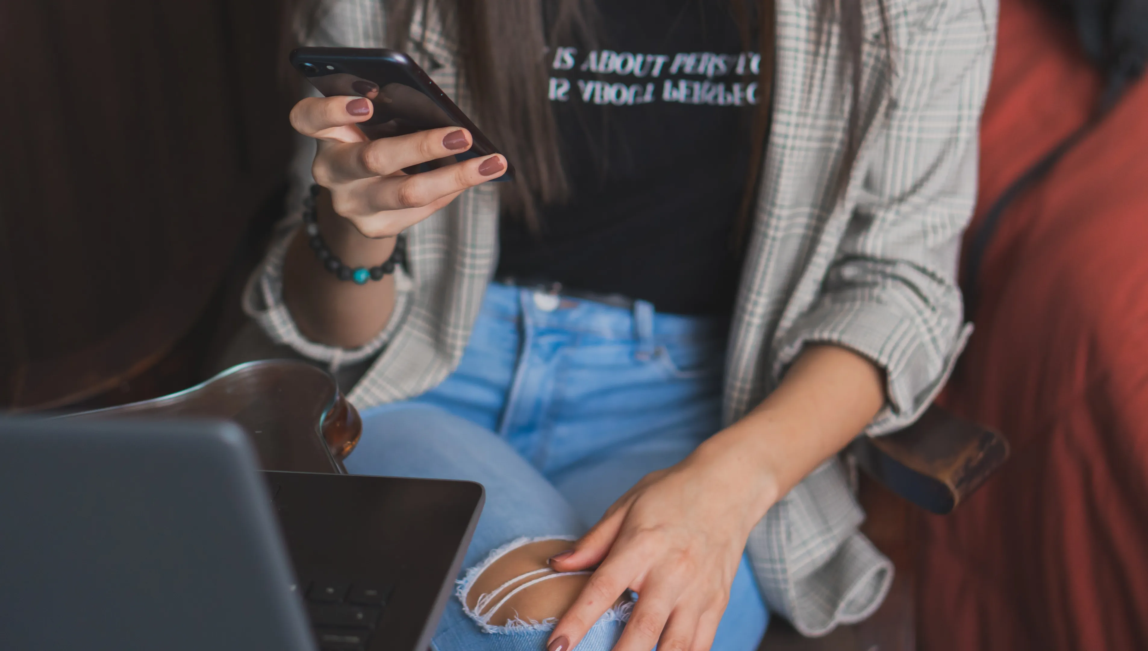 Woman on phone