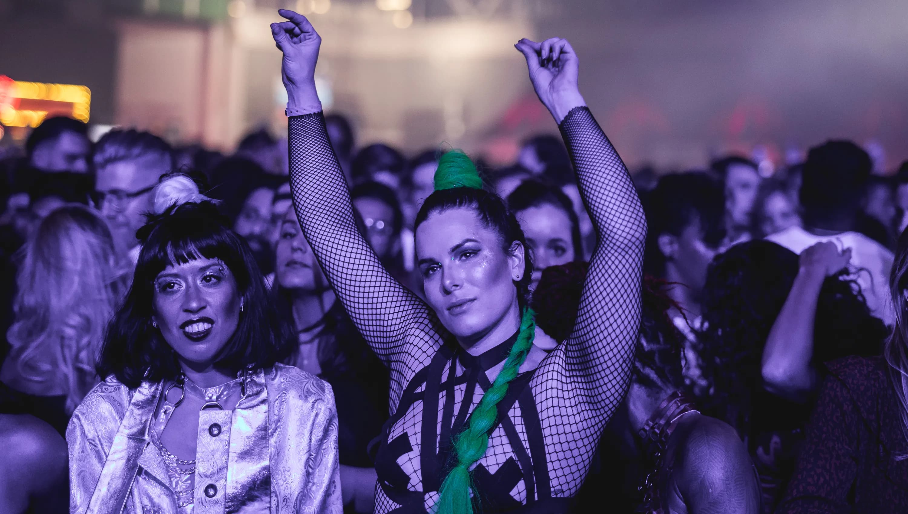 Woman dancing at a party.