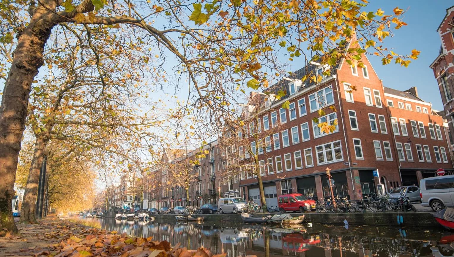 Marnixstraat Amsterdam in autumn