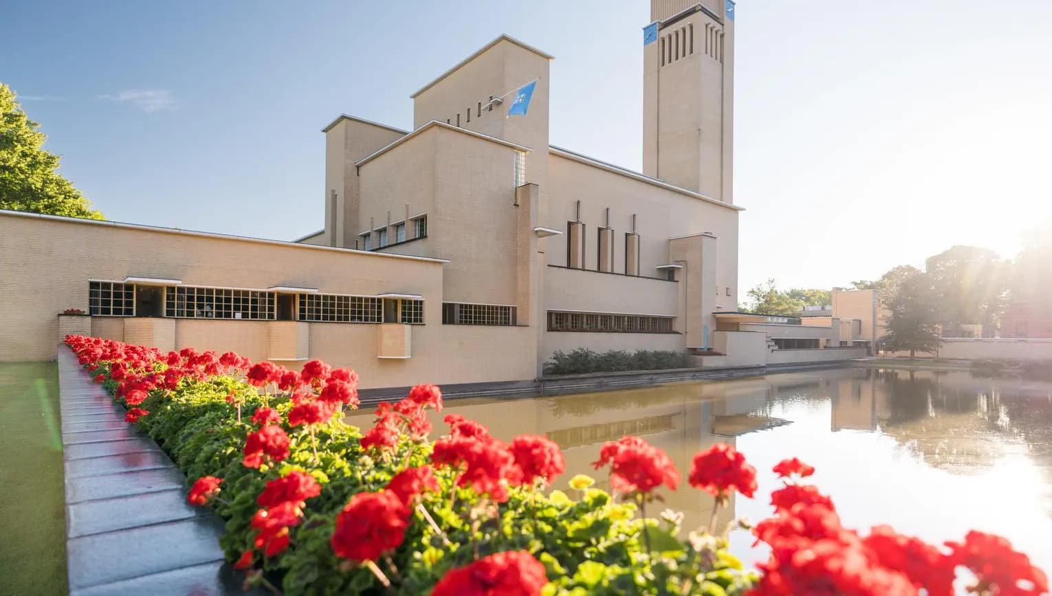 The town hall of Hilversum, desiged by architect Willem Dudok.