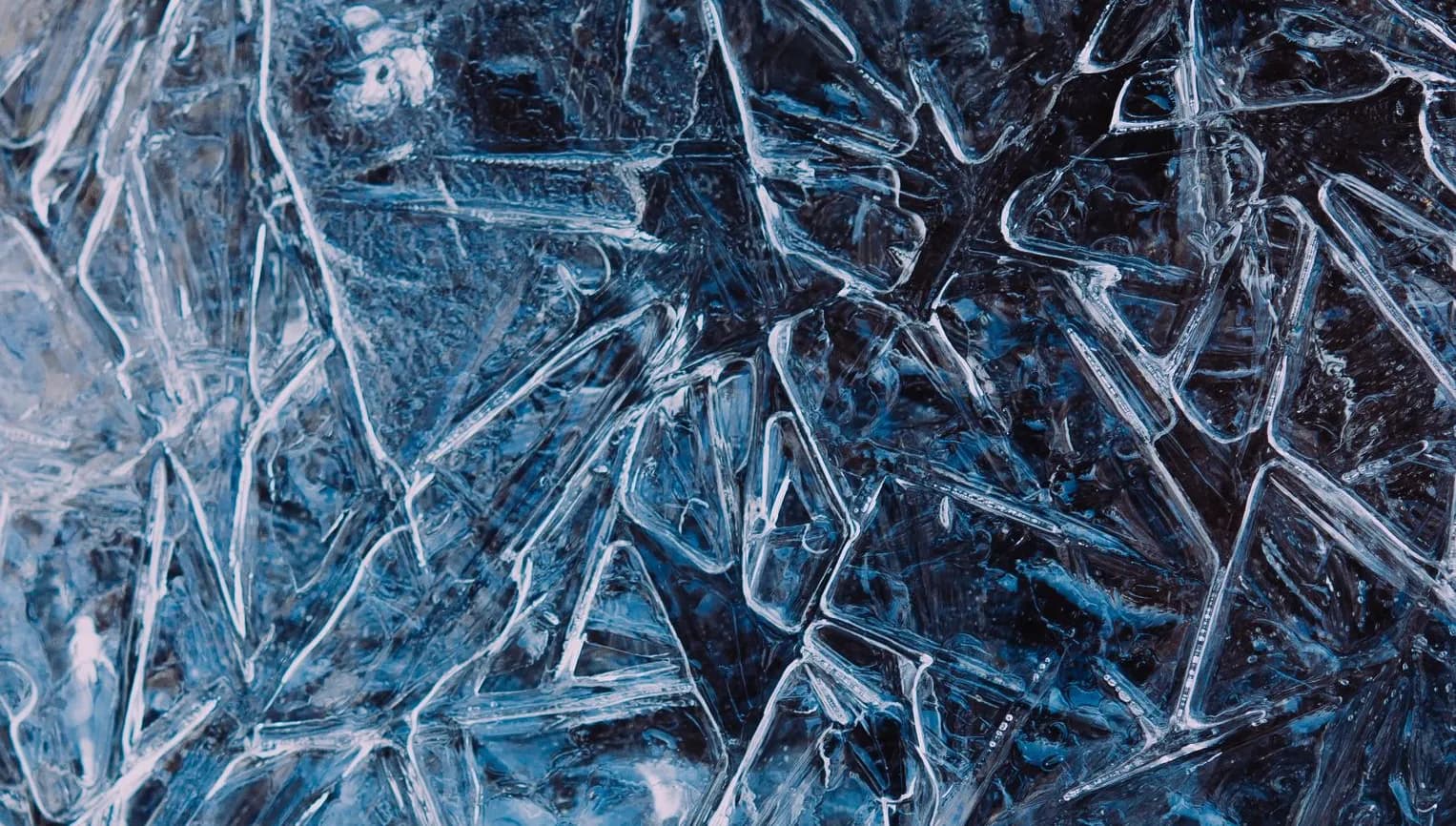 Broken ice on a lake, Unsplash