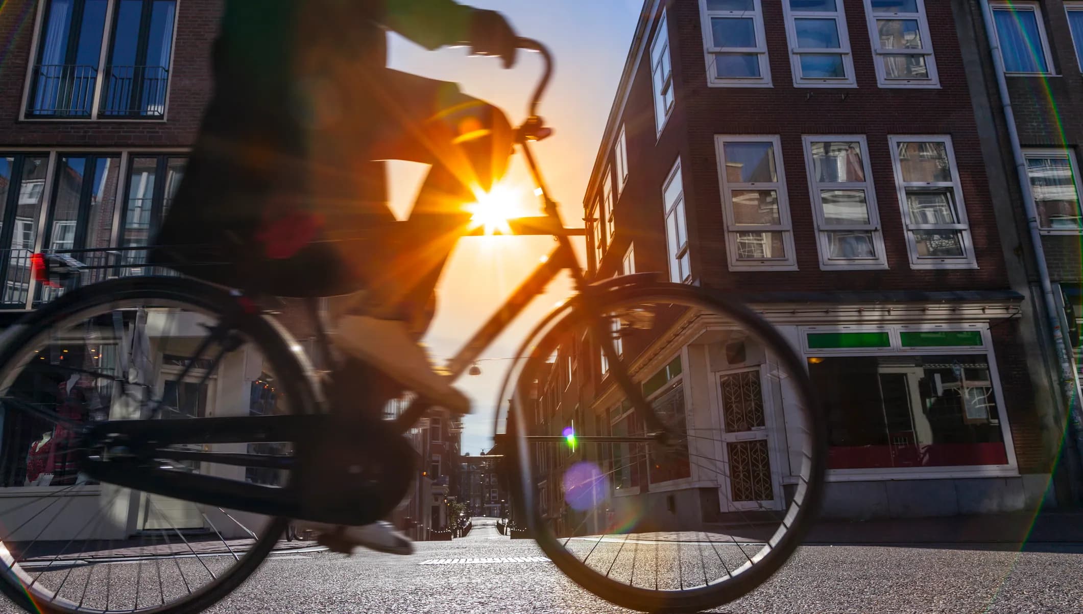 Bicycle in Amsterdam street.