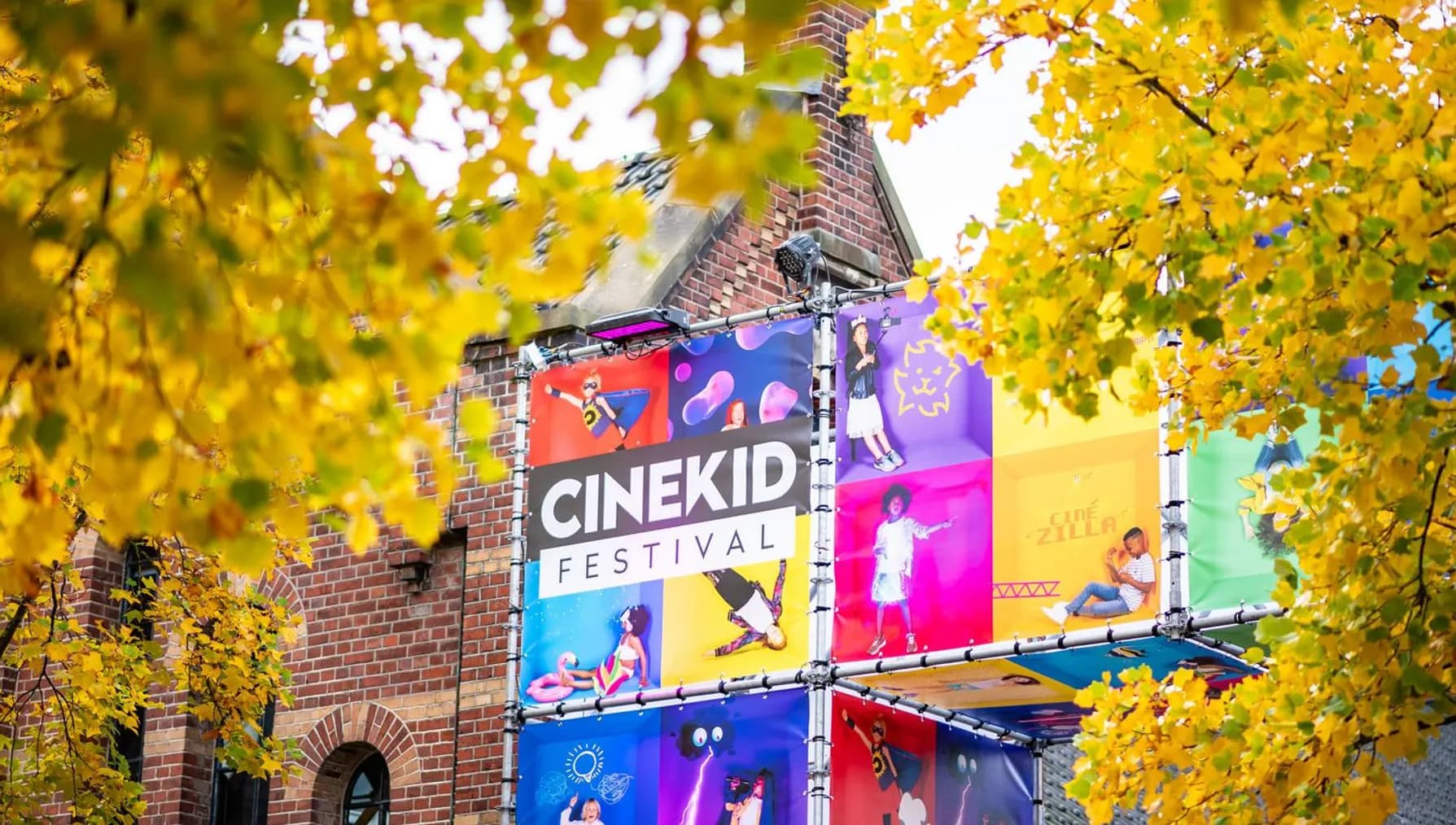 Cinekid film festival for children at Westergas in Westerpark.