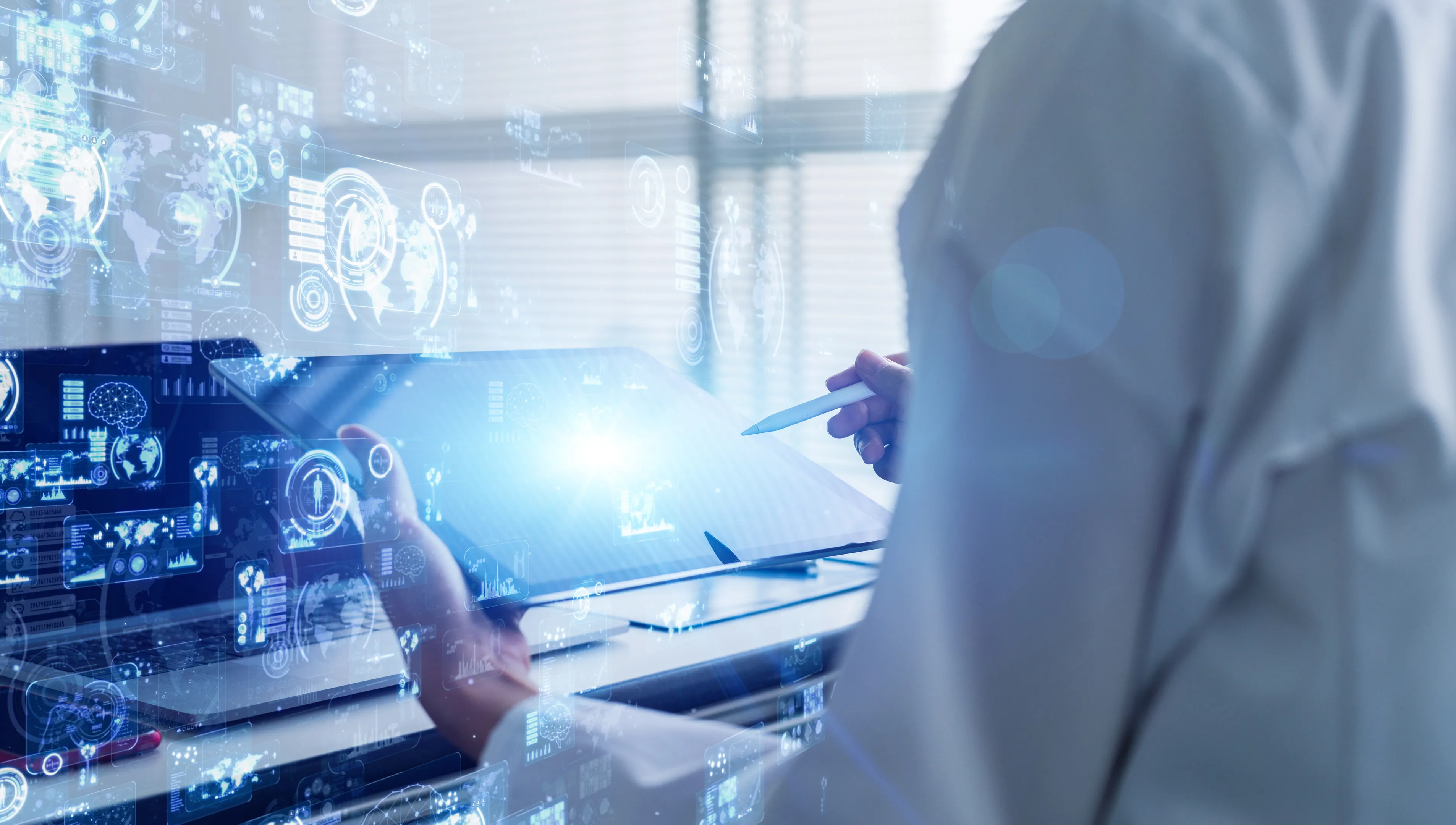 Science technology concept. Laboratory. Artificial Intelligence.