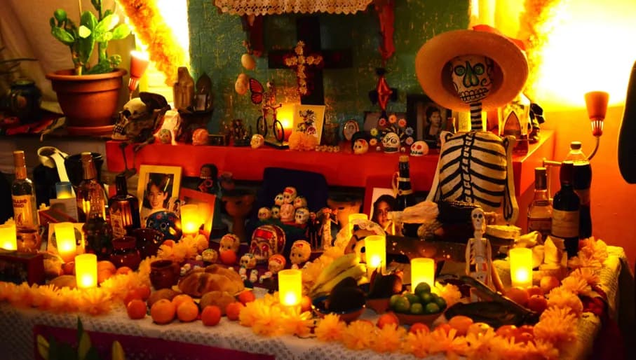 Dia de Muertos - altaar thuis bij Edoardo 2013