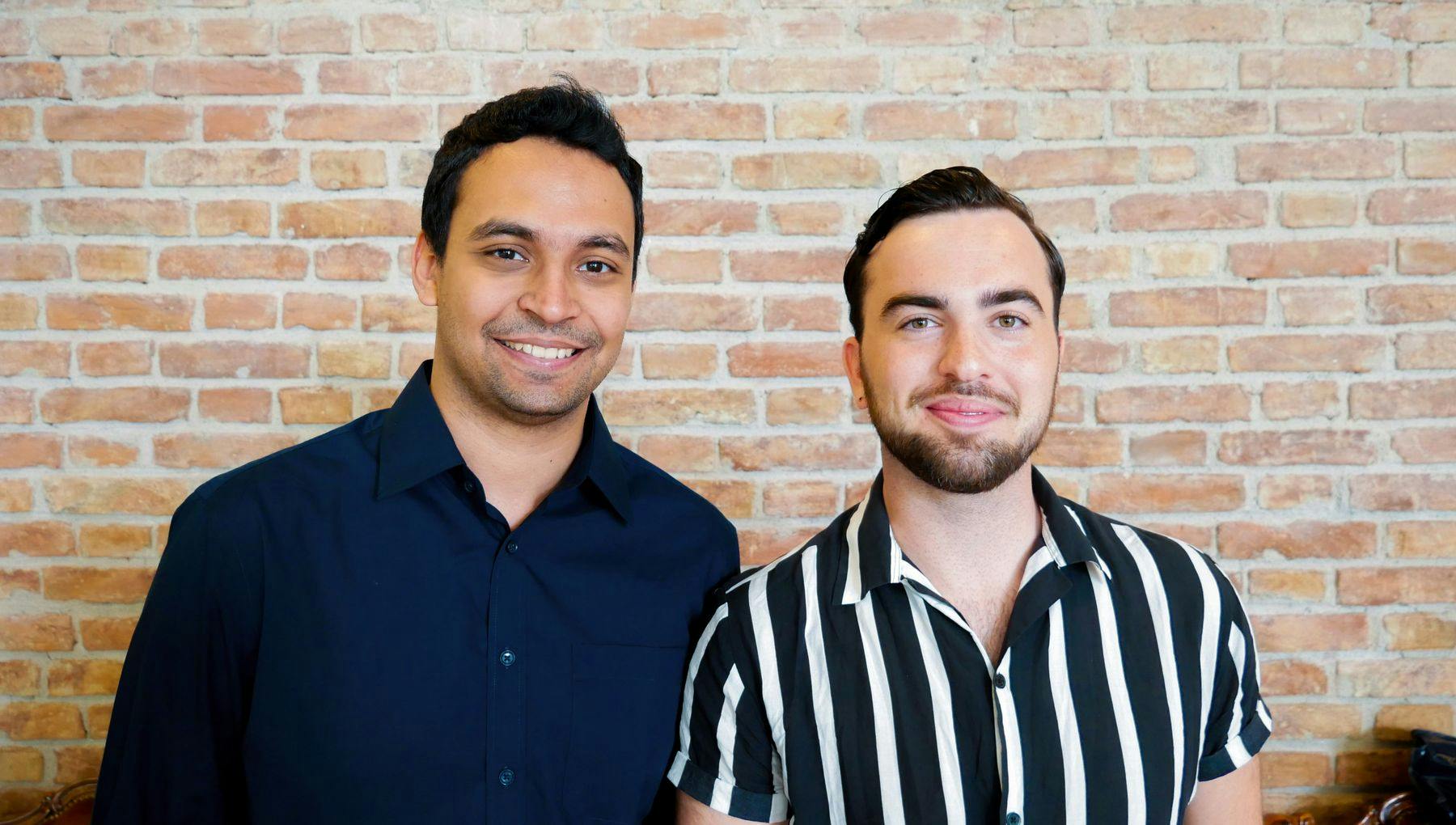 Portrait of Stavya Bhatia and Wouter Vertogen - founders of Lanced. FoundersFridays interview.