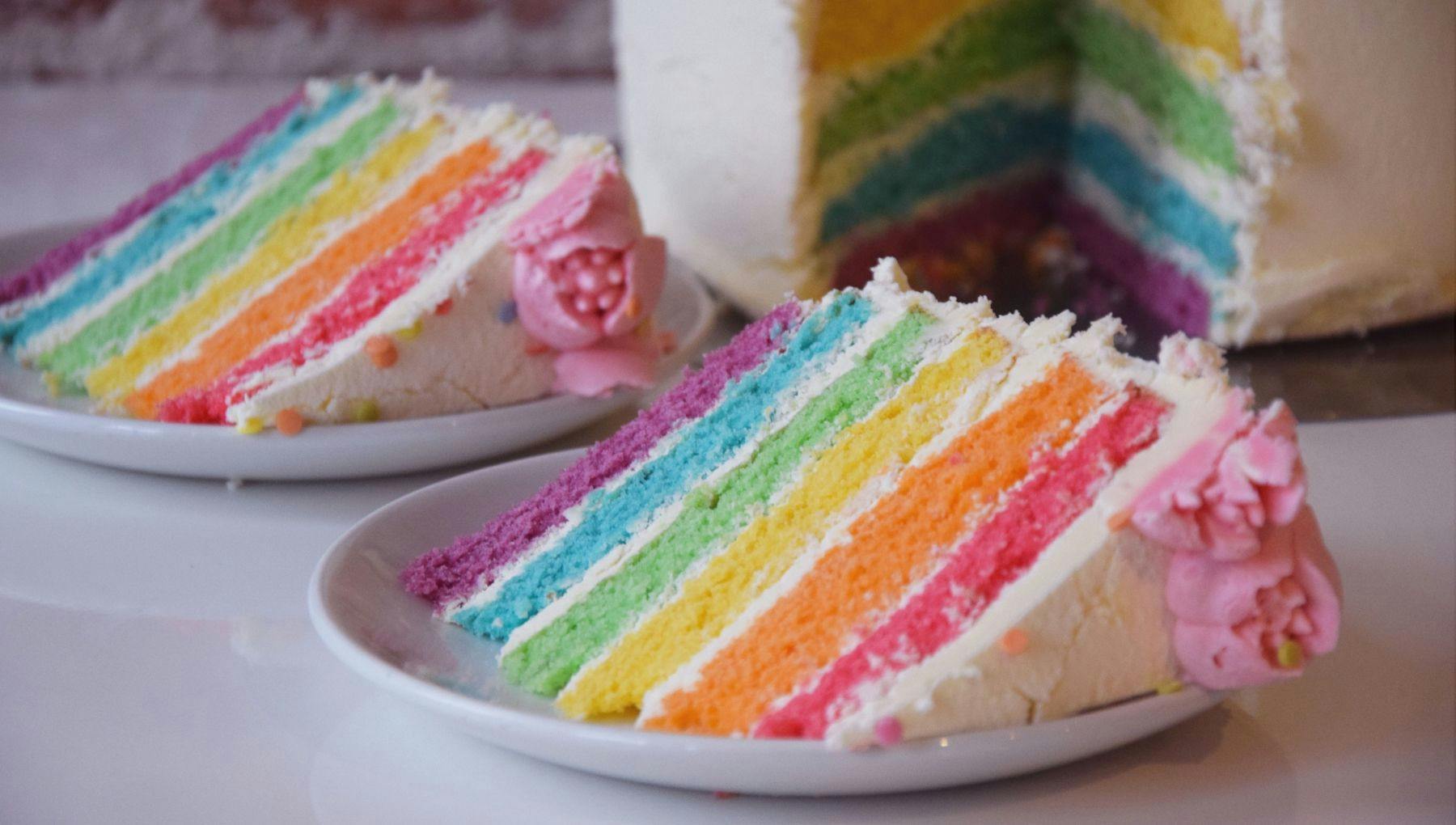 De Drie Graefjes rainbow cake