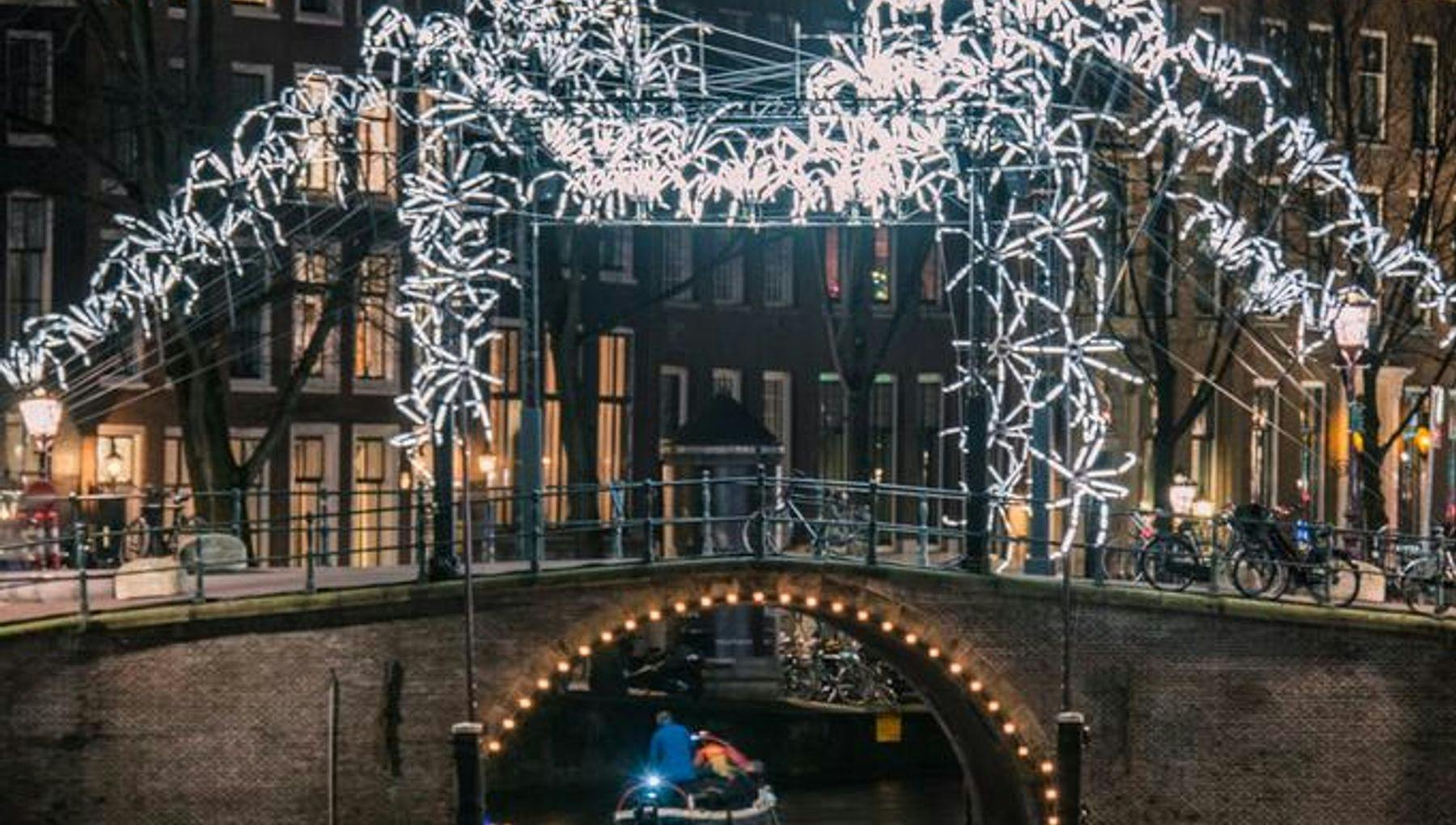 Amsterdam Light Festival - Spider On The Bridge