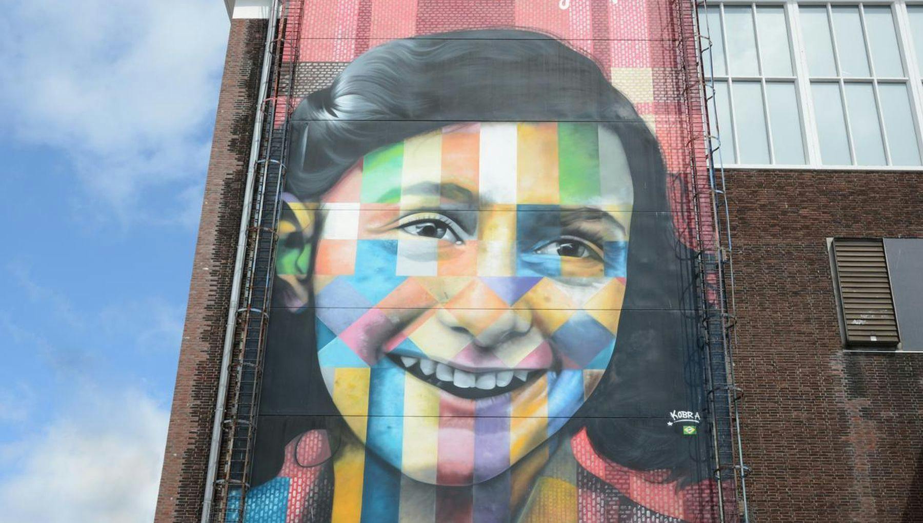 Street art in NDSM / Anne Frank mural