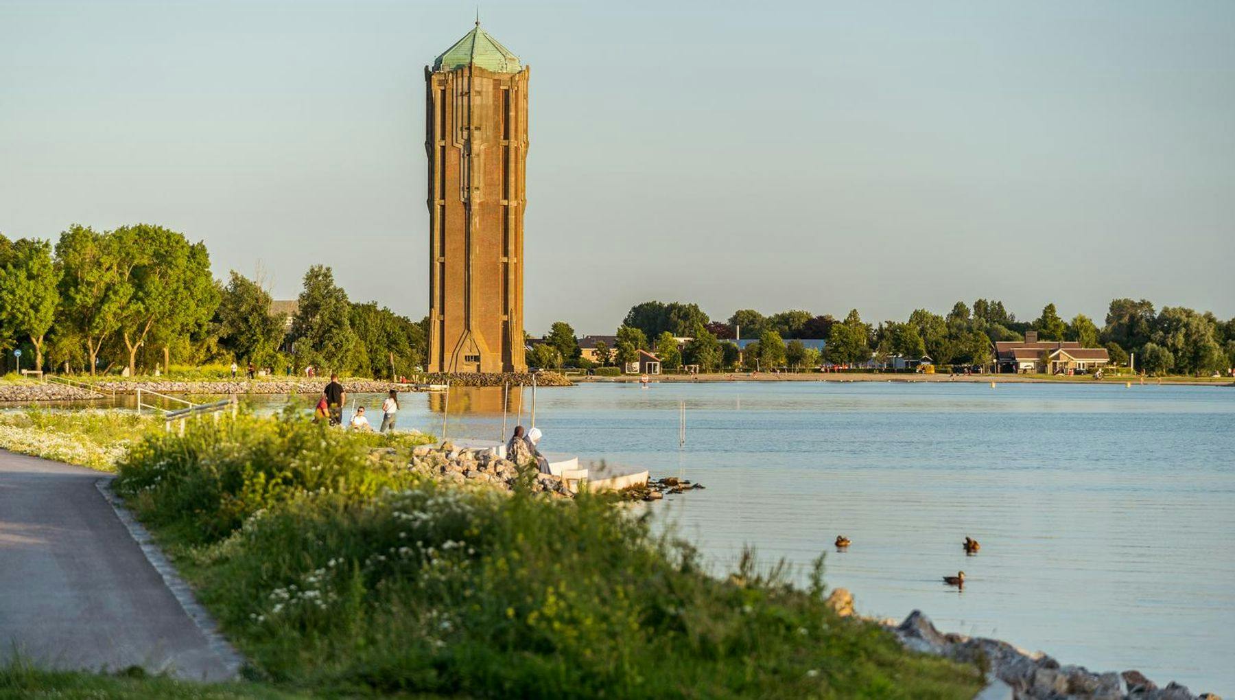 The water tower at Westeinderplassen near Aalsmeer.
