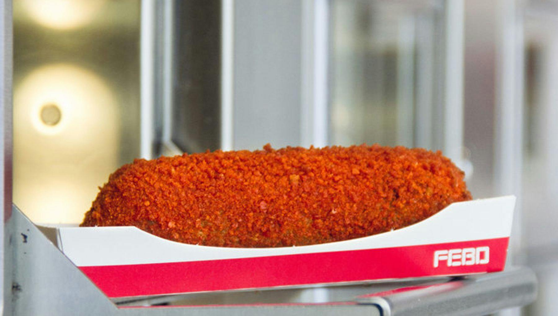 FEBO kroket croquette from vending machine automaat