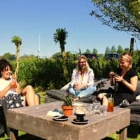 Tea garden 'de Neckermolen' in Wijdewormer, Wormerland.