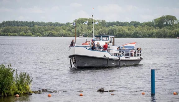 Boat on lake Nieuwe Meer