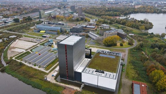 2D7WXFP Amsterdam, The Netherlands, 25 October 2020 Amsterdam Science Park University aerial