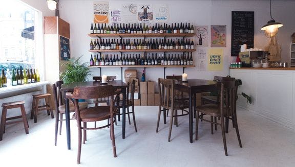 Inside Levain et le Vin wine bar bread bakery
