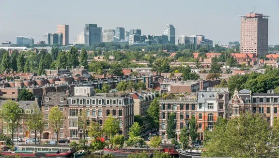 aerial photo of Amsterdam