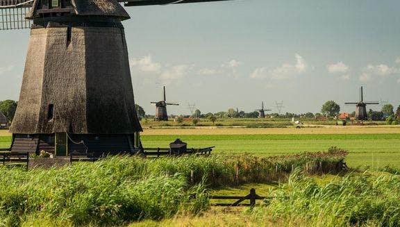 The Schermer polder (or so called Droogmakerij Schermer). Part of the municipality of Alkmaar.