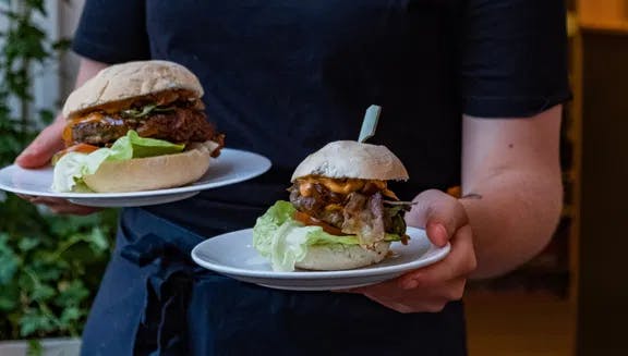 Burgermeester restaurant signature hamburgers