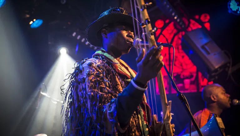 Amsterdam, The Netherlands - February 17, 2016: concert of african band BKO Quintet at Paradiso Bitterzoet concert hall.
365708507
Amsterdam, The Netherlands - February 17, 2016: concert of african band BKO Quintet at Paradiso Bitterzoet concert hall.