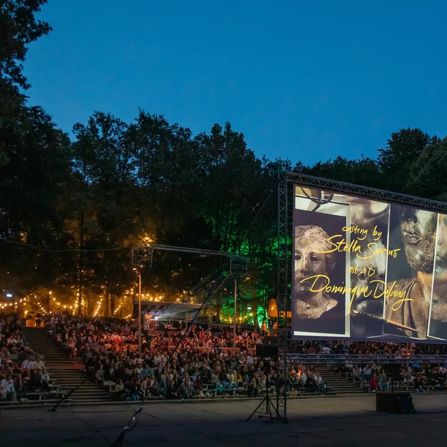 Cinetree Forest Film Festival, outdoor cinema movie in the woods Amsterdams Bostheater