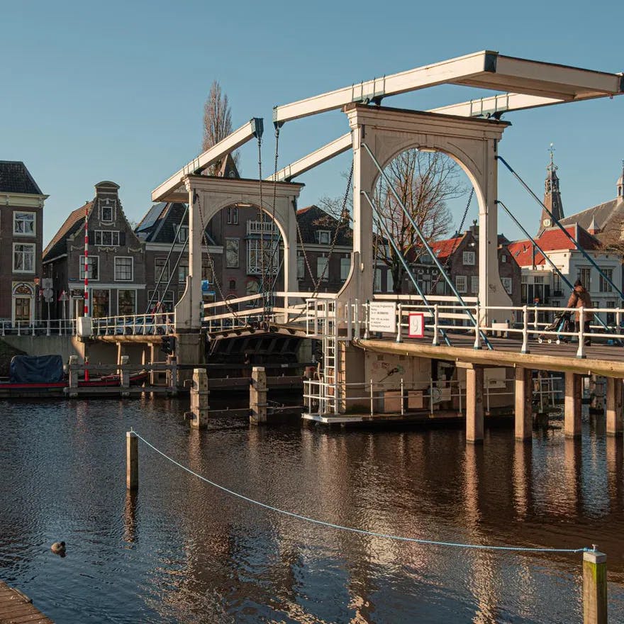 Bridge over the River Vecht in Weesp Content Creation Day January 2024