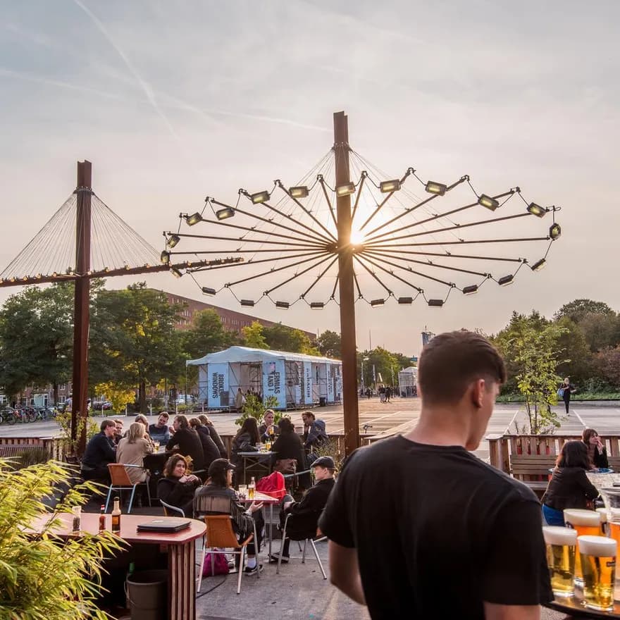 Pacific Park terrace in Westerpark.