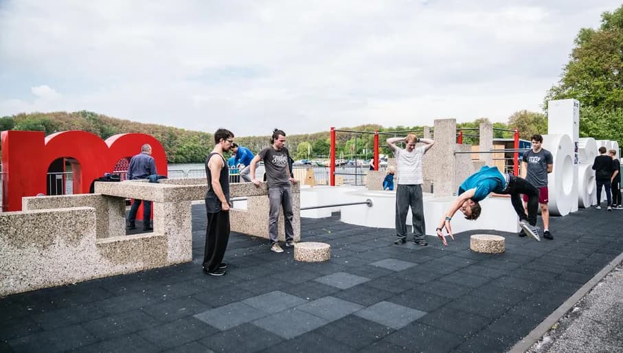 24H Nieuw-West 2017 Freerunning at Sloterplas.