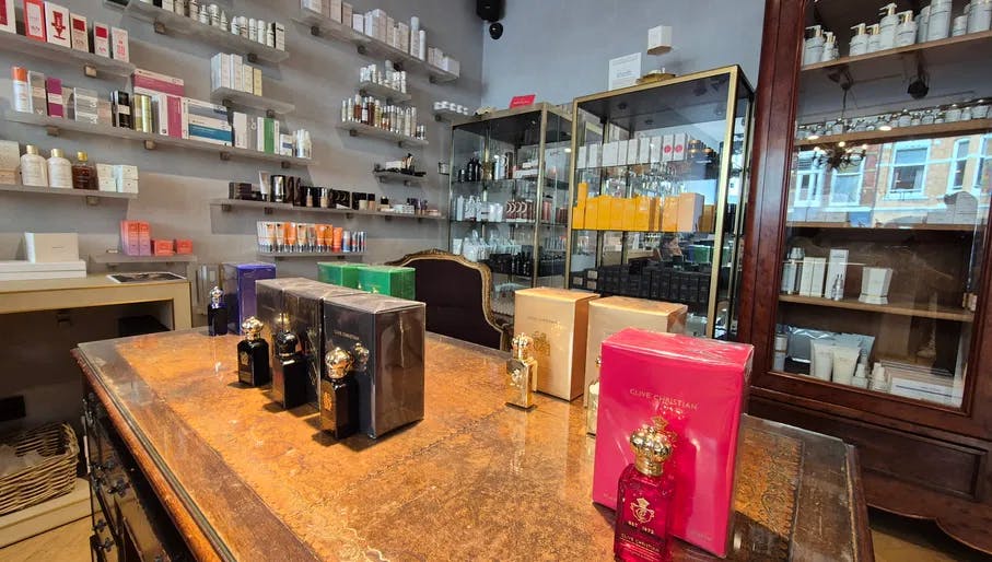 Products in interior of Dany Diop beauty store