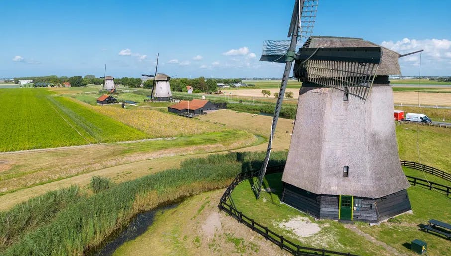 Windmills at the Zaanse Schans | What to do in Amsterdam in February | Clink Hostels 